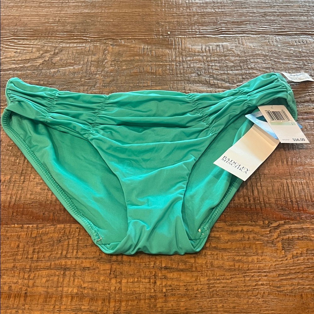 Badgley Mischka Aqua Bikini Bottoms